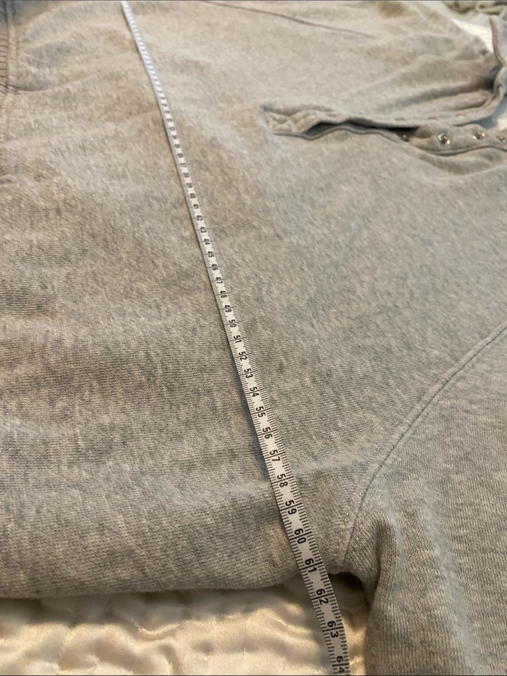 Aerie women’s two piece set. Grey  Henley Sweater and matching ribbed pants - Picture 4 of 8